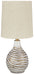 Aleela - Metal Table Lamp  - White / Gold Finish – Table Lamps by Signature Design by Ashley® at Furniture Wholesale Plus , Nashville furniture store