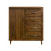 Malibu - 4-Drawer Chest - Walnut – Accent Chests by Elements International at Furniture Wholesale Plus , Nashville furniture store