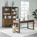 Shaker Lakes - Desk & Bookcase Set - Harvest Brown – 2 Piece Home Office Sets by Liberty Furniture at Furniture Wholesale Plus , Nashville furniture store