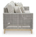 Seton Creek - 4 Pc. - Lounge Set - Gray – 4 Piece Outdoor Sets by Signature Design by Ashley® at Furniture Wholesale Plus , Nashville furniture store