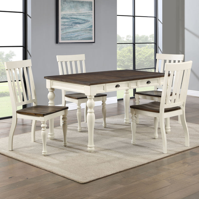 Joanna - Rectangular Dining Set – 6 Piece Dining Room Sets by Steve Silver Furniture at Furniture Wholesale Plus , Nashville furniture store