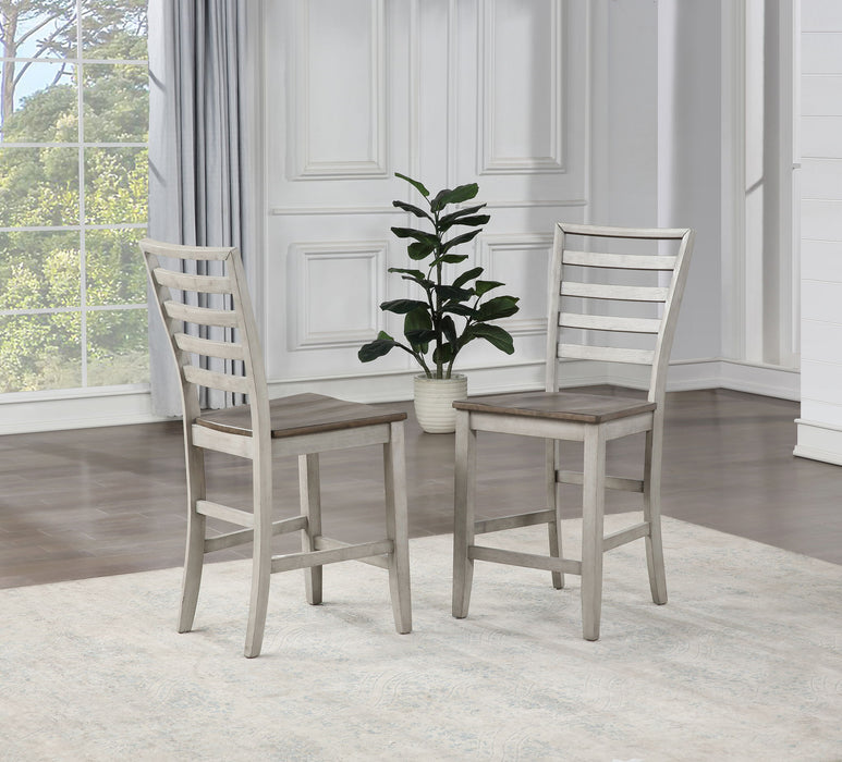 Abacus - Counter Chair (Set of 2) - Dark Brown – Chair Sets by Steve Silver Furniture at Furniture Wholesale Plus , Nashville furniture store