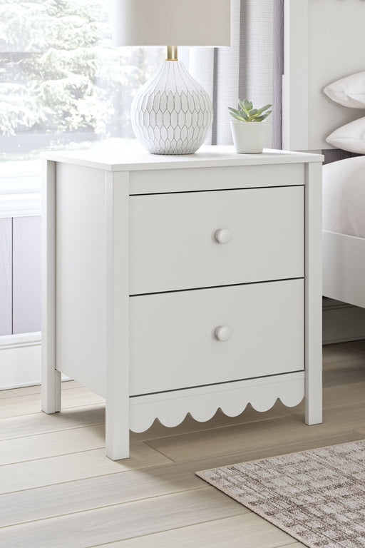 Hallityn - Two Drawer Night Stand - White – Nightstands by Signature Design by Ashley® at Furniture Wholesale Plus , Nashville furniture store