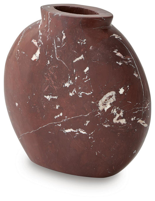 Dashner - Vase - Red / White – Vases & Jars by Signature Design by Ashley® at Furniture Wholesale Plus , Nashville furniture store