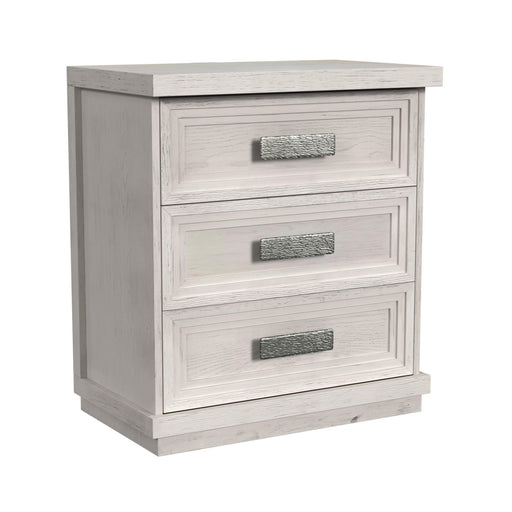 Avalanche - 3-Drawer Nightstand With USB - Antique White – Nightstands w/ Charging Stations by Elements International at Furniture Wholesale Plus , Nashville furniture store