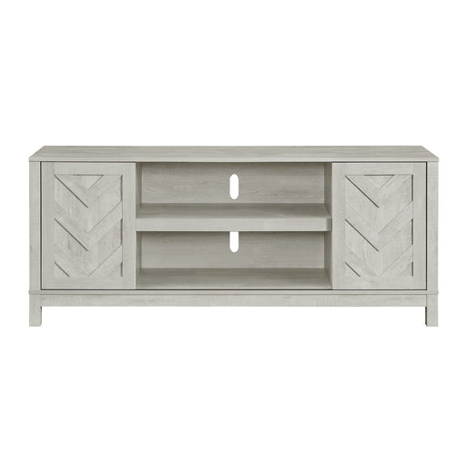 Eleanor - 70" TV Stand With Sliding Door - White – TV Stands by Elements International at Furniture Wholesale Plus , Nashville furniture store