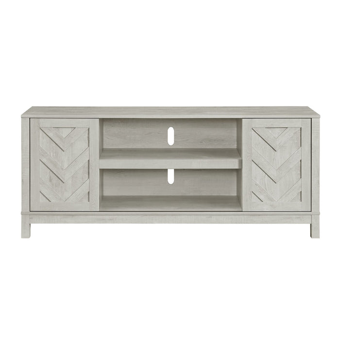 Eleanor - 70" TV Stand With Sliding Door - White – TV Stands by Elements International at Furniture Wholesale Plus , Nashville furniture store