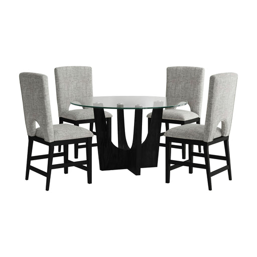 Oregon - 5 Piece Counter Height Dining Set (Round Counter Table And Four Chairs) – 5 Piece Dining Room Sets by Elements International at Furniture Wholesale Plus , Nashville furniture store