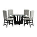 Oregon - 5 Piece Counter Height Dining Set (Round Counter Table And Four Chairs) – 5 Piece Dining Room Sets by Elements International at Furniture Wholesale Plus , Nashville furniture store