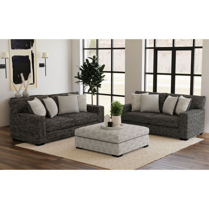 Tully - Ottoman - Modular Dove – Upholstered Ottomans by Elements International at Furniture Wholesale Plus , Nashville furniture store