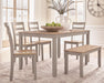 Harperfeld - Dining Room Table Set (Set of 6) - Natural / Gray – 6 Piece Dining Room Sets by Signature Design by Ashley® at Furniture Wholesale Plus , Nashville furniture store