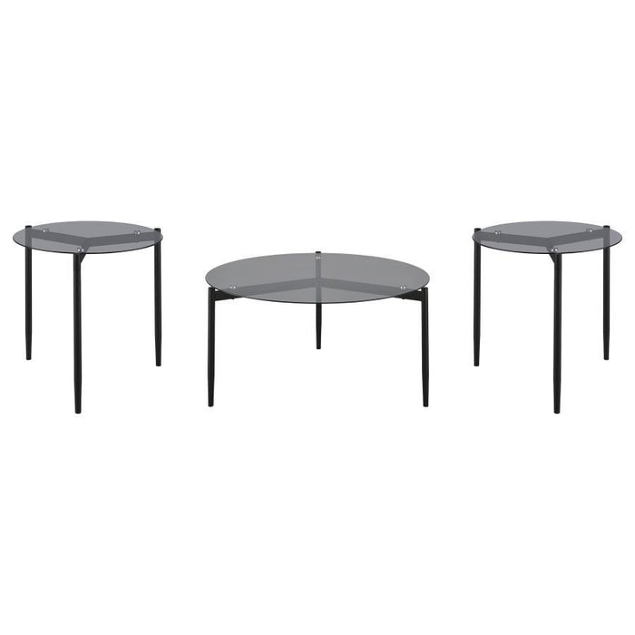 Rosalie - Round Coffee And End Table Set – Table Sets by Coaster Fine Furniture at Furniture Wholesale Plus , Nashville furniture store
