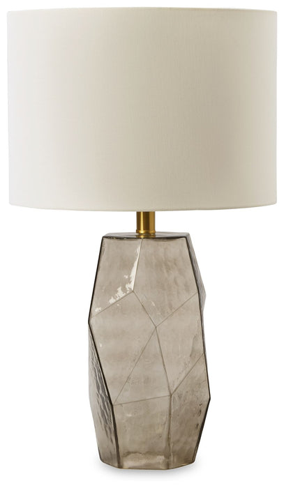 Taylow - Glass Table Lamp  - Gray – Table Lamps by Signature Design by Ashley® at Furniture Wholesale Plus , Nashville furniture store