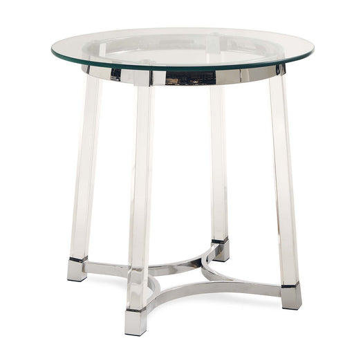 Lucinda - 24.5" End Table - Chrome – End Tables by Elements International at Furniture Wholesale Plus , Nashville furniture store