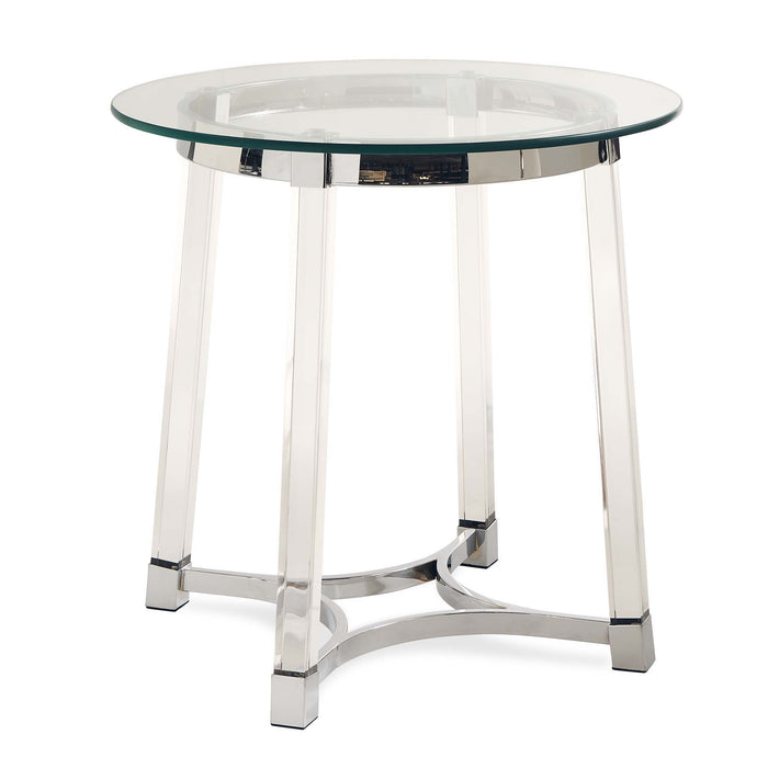 Lucinda - 24.5" End Table - Chrome – End Tables by Elements International at Furniture Wholesale Plus , Nashville furniture store