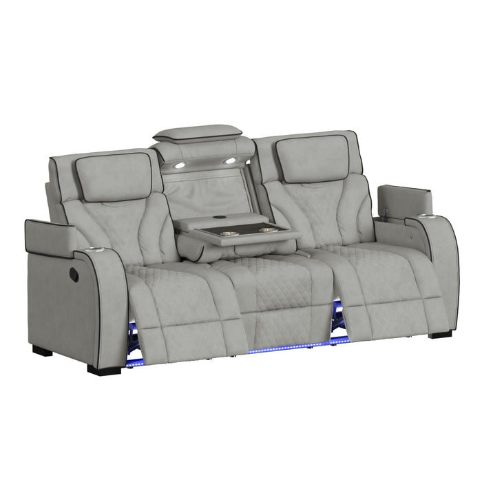 Blitz - Motion Sofa With DDT, Reading Light, Wireless Charger And LED – Reclining Sofas by Elements International at Furniture Wholesale Plus , Nashville furniture store