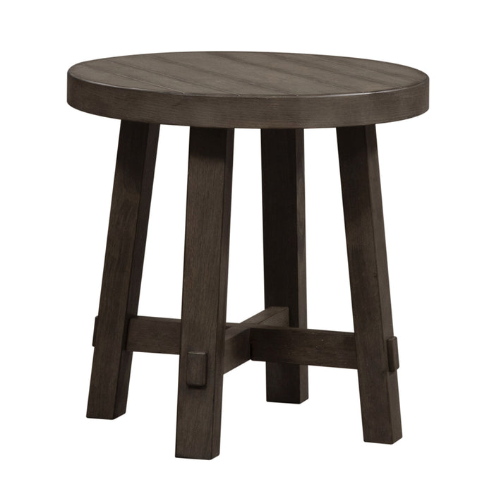 Modern Farmhouse - Splay Leg Round End Table – End Tables by Liberty Furniture at Furniture Wholesale Plus , Nashville furniture store
