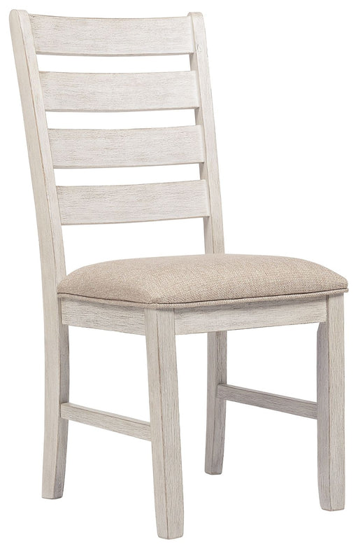 Skempton - Dining UPH Side Chair (Set of 2) - White – Chair Sets by Signature Design by Ashley® at Furniture Wholesale Plus , Nashville furniture store