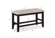 Fulton - Counter Height Bench - Premium Counter Benches from Crown Mark - Just $169! Shop now at Furniture Wholesale Plus  We are the best furniture store in Nashville, Hendersonville, Goodlettsville, Madison, Antioch, Mount Juliet, Lebanon, Gallatin, Springfield, Murfreesboro, Franklin, Brentwood