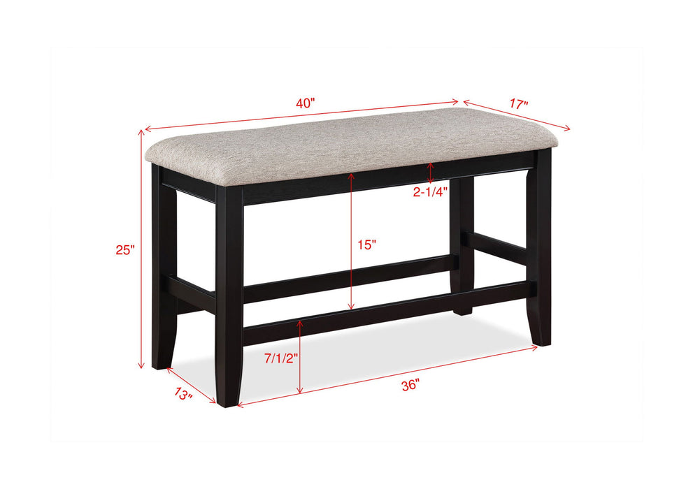 Fulton - Counter Height Bench - Premium Counter Benches from Crown Mark - Just $169! Shop now at Furniture Wholesale Plus  We are the best furniture store in Nashville, Hendersonville, Goodlettsville, Madison, Antioch, Mount Juliet, Lebanon, Gallatin, Springfield, Murfreesboro, Franklin, Brentwood