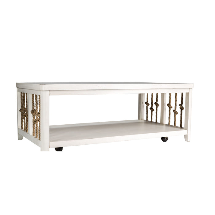 Dockside - Cocktail Table - White – Cocktail Tables by Liberty Furniture at Furniture Wholesale Plus , Nashville furniture store