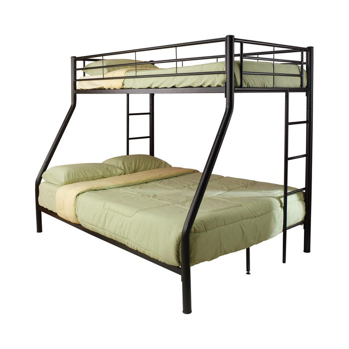 Hayward Twin Over Full Bunk Bed Black - Premium Bunk Bed from Coaster Z2 Standard - Just $378! Shop now at Furniture Wholesale Plus  We are the best furniture store in Nashville, Hendersonville, Goodlettsville, Madison, Antioch, Mount Juliet, Lebanon, Gallatin, Springfield, Murfreesboro, Franklin, Brentwood