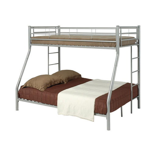 Hayward Twin Over Full Bunk Bed Silver - Premium Bunk Bed from Coaster Z2 Standard - Just $378! Shop now at Furniture Wholesale Plus  We are the best furniture store in Nashville, Hendersonville, Goodlettsville, Madison, Antioch, Mount Juliet, Lebanon, Gallatin, Springfield, Murfreesboro, Franklin, Brentwood