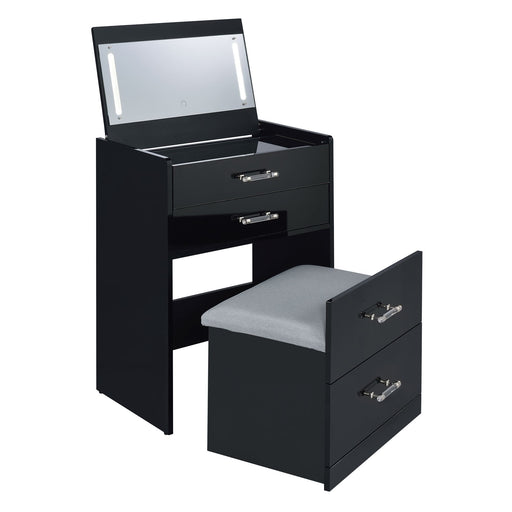 Irvine - Mini Vanity With Stool, LED And USB – Vanity Sets by Elements International at Furniture Wholesale Plus , Nashville furniture store
