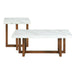 Morris - 2 Piece Occasional Marble Table Set - White – Table Sets by Elements International at Furniture Wholesale Plus , Nashville furniture store