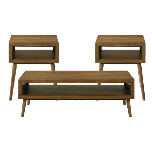Malibu - Three Pack Occasional Set - Brown – Table Sets by Elements International at Furniture Wholesale Plus , Nashville furniture store