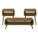 Malibu - Three Pack Occasional Set - Brown – Table Sets by Elements International at Furniture Wholesale Plus , Nashville furniture store