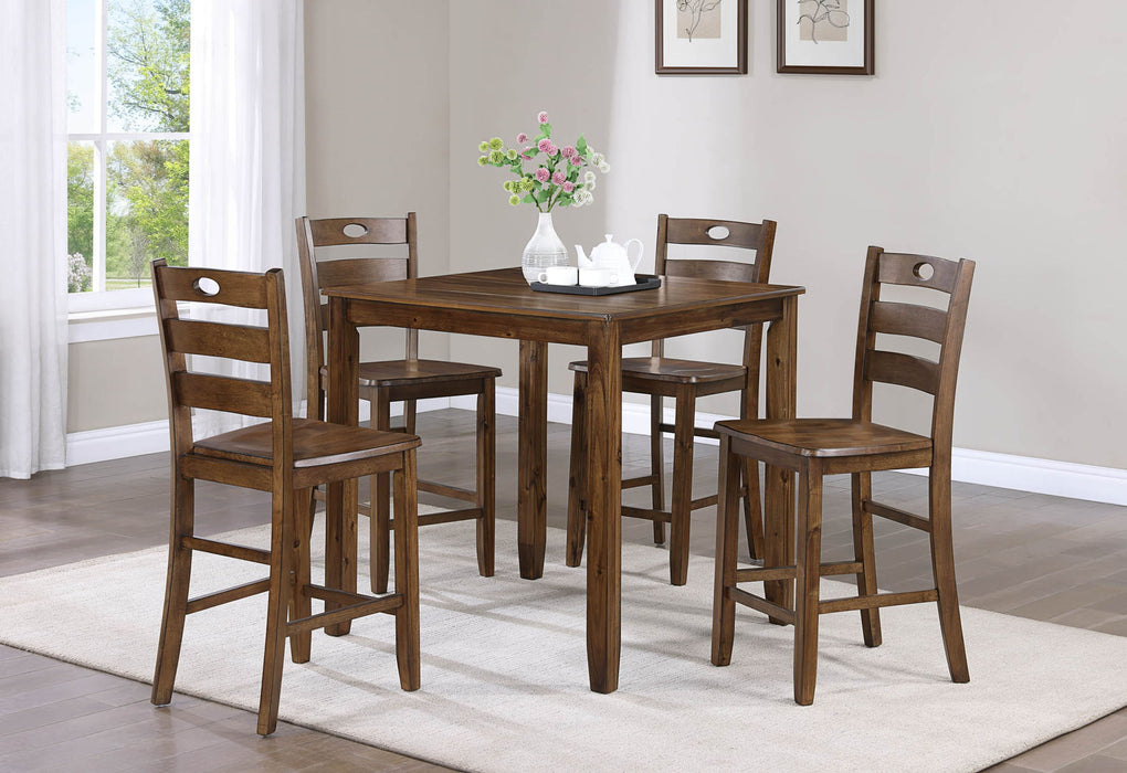 Ashborn - 5 Piece Counter Height Table Set - Brown – 5 Piece Dining Room Sets by Crown Mark at Furniture Wholesale Plus , Nashville furniture store