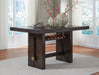 Burkhaus - Rectangular Dining Room Counter Table - Dark Brown – Counter Tables by Signature Design by Ashley® at Furniture Wholesale Plus , Nashville furniture store