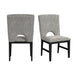 Oregon - Fabric Dining Side Chair (Set of 2) - Gray / Black – Chair Sets by Elements International at Furniture Wholesale Plus , Nashville furniture store