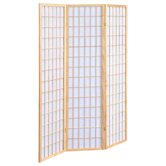 Carrie - 3-Panel Room Divider Folding Shoji Screen – Room Dividers by CoasterEveryday at Furniture Wholesale Plus , Nashville furniture store