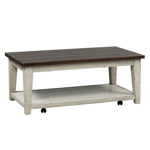 Arden Road - Rectangular Cocktail Table - Satin Cherry – Cocktail Tables by Liberty Furniture at Furniture Wholesale Plus , Nashville furniture store