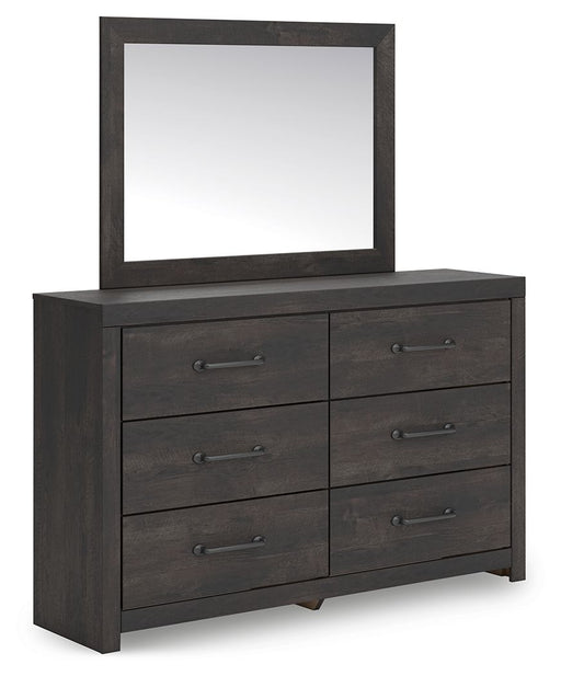 Hollivern - Dresser And Mirror - Dark Gray – Dresser & Mirror by Signature Design by Ashley® at Furniture Wholesale Plus , Nashville furniture store
