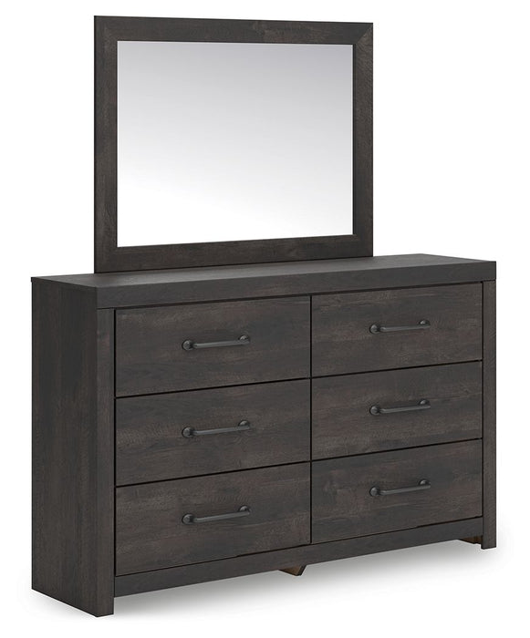 Hollivern - Dresser And Mirror - Dark Gray – Dresser & Mirror by Signature Design by Ashley® at Furniture Wholesale Plus , Nashville furniture store