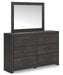 Hollivern - Dresser And Mirror - Dark Gray – Dresser & Mirror by Signature Design by Ashley® at Furniture Wholesale Plus , Nashville furniture store