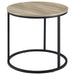 Lainey - Round Faux Marble Side End Table – End Tables by CoasterEveryday at Furniture Wholesale Plus , Nashville furniture store