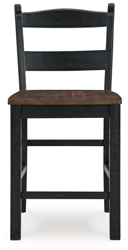 Valebeck - Black / Brown - Barstool (Set of 2) - Premium Stool Sets from Signature Design by Ashley® - Just $268! Shop now at Furniture Wholesale Plus  We are the best furniture store in Nashville, Hendersonville, Goodlettsville, Madison, Antioch, Mount Juliet, Lebanon, Gallatin, Springfield, Murfreesboro, Franklin, Brentwood