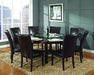 Hartford - Round Dining Table - Dark Brown – Dining Tables by Steve Silver Furniture at Furniture Wholesale Plus , Nashville furniture store