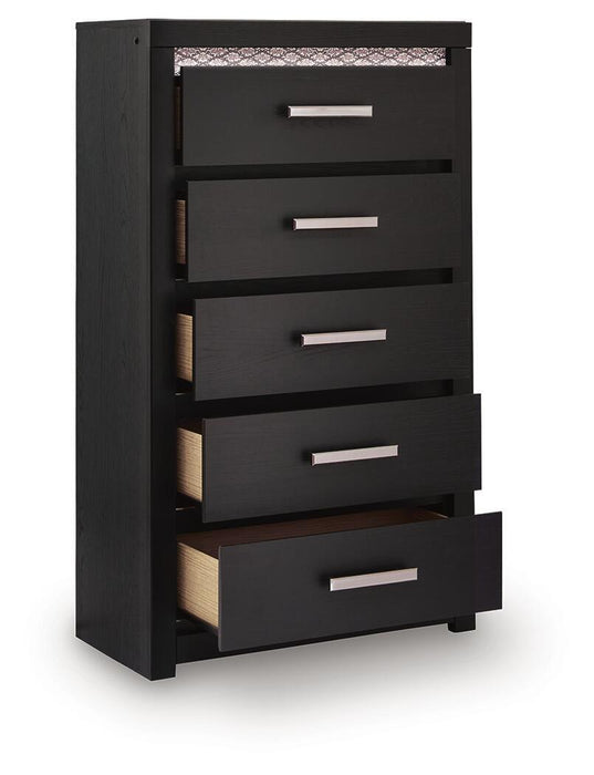 Shoralli - Five Drawer Chest - Black – Accent Chests by Signature Design by Ashley® at Furniture Wholesale Plus , Nashville furniture store