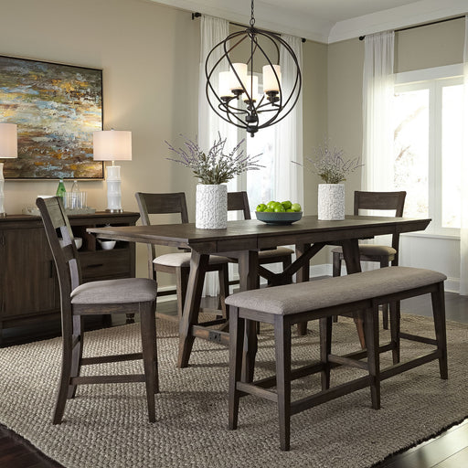 Double Bridge - Gathering Table Set – 5 Piece Dining Room Sets by Liberty Furniture at Furniture Wholesale Plus , Nashville furniture store
