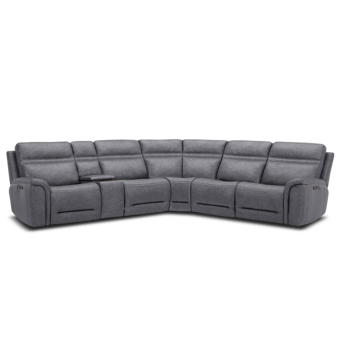 Cooper - 6 Piece Sectional – Reclining Sectionals by Liberty Furniture at Furniture Wholesale Plus , Nashville furniture store