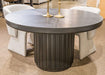Haldenwick - Round Dining Room Table - Black – Dining Tables by Signature Design by Ashley® at Furniture Wholesale Plus , Nashville furniture store