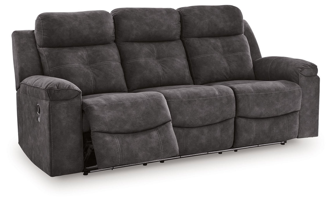 Brysonview - Reclining Sofa - Charcoal – Reclining Sofas by Benchcraft® at Furniture Wholesale Plus , Nashville furniture store