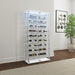 Montara - Tempered Glass Wine Storage LED Curio Cabinet - Chrome - Premium Curio Cabinets from Coaster Fine Furniture - Just $439! Shop now at Furniture Wholesale Plus  We are the best furniture store in Nashville, Hendersonville, Goodlettsville, Madison, Antioch, Mount Juliet, Lebanon, Gallatin, Springfield, Murfreesboro, Franklin, Brentwood