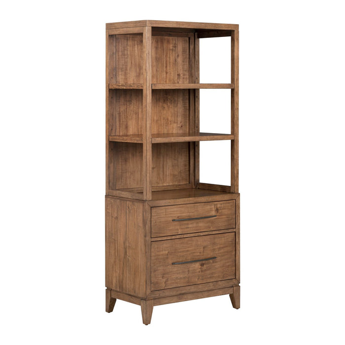 Shaker Lakes - Lateral File Bookcase - Harvest Brown – Standard Bookcases by Liberty Furniture at Furniture Wholesale Plus , Nashville furniture store