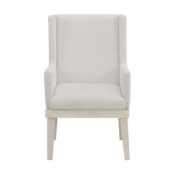 Avalanche - Dining Arm Chair (Set of 2) - Antique White – Chair Sets by Elements International at Furniture Wholesale Plus , Nashville furniture store